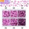 10,000-Piece Hotfix Rhinestone Set – Flatback Glass Rhinestones in Red, Pink, Fuchsia, and Rose with Tweezers and Picking Pen for Crafts, Clothing, and Nail Art